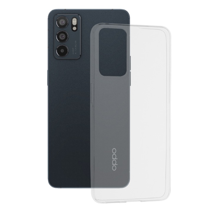 Калъф за Oppo Reno6 5G, Techsuit Clear Silicone, Transparent