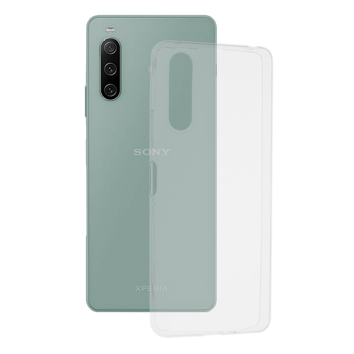 Кейс за Sony Xperia 10 IV, Techsuit Clear Silicone, Transparent