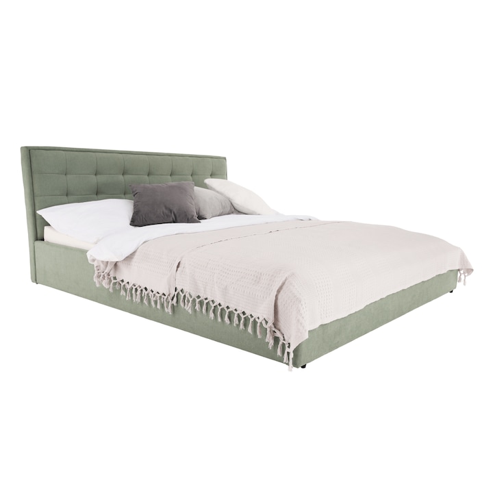Текстилно тапицерско легло Elsie mint green 180x200 см