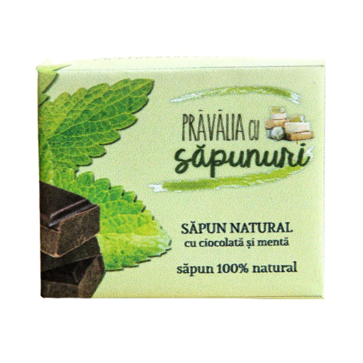 Сапун Pravalia Cu Sapunuri, с шоколад и мента, 100 гр