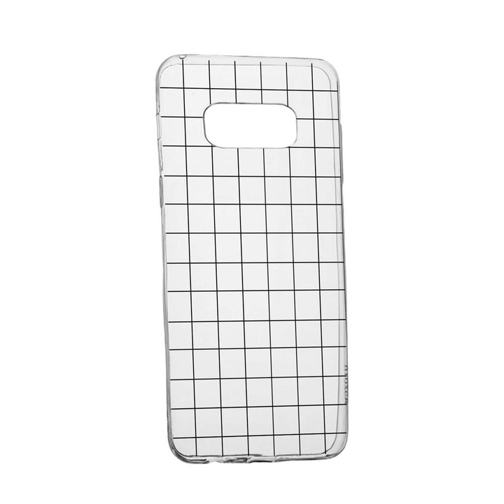 Силиконов калъф Unique за Samsung Galaxy Note 9, Grid, Transparent TR 15