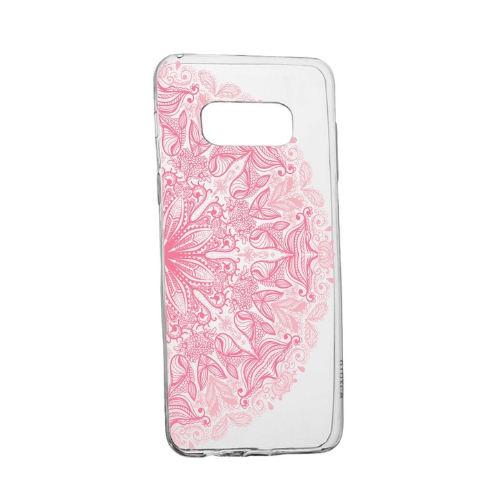 Силиконов калъф Unique за Samsung Galaxy Note 9, Lace Pink, Transparent TR 21