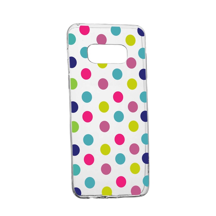 Силиконов калъф Unique за Samsung Galaxy Note 9, Dots Color, Transparent TR 61
