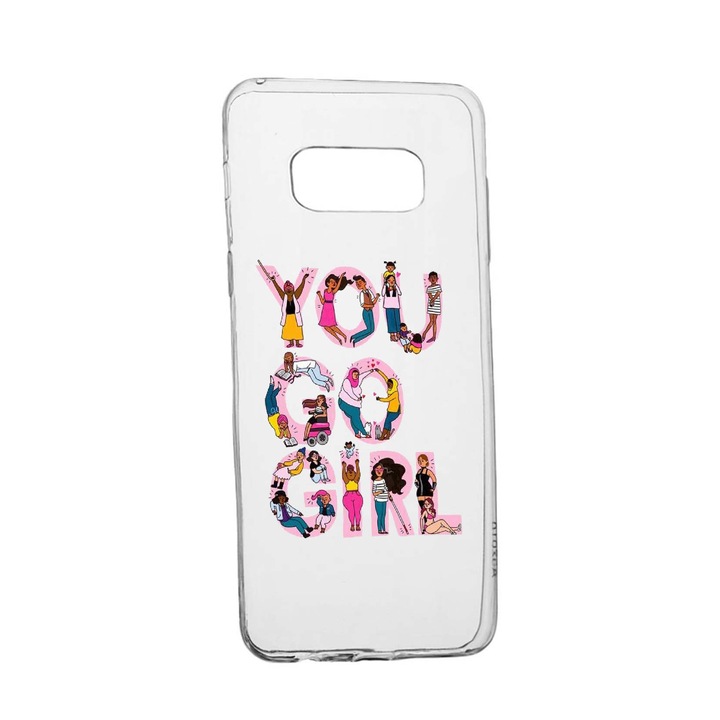 Силиконов калъф Unique за Samsung Galaxy Note 9, Girl Power, Transparent TR 250