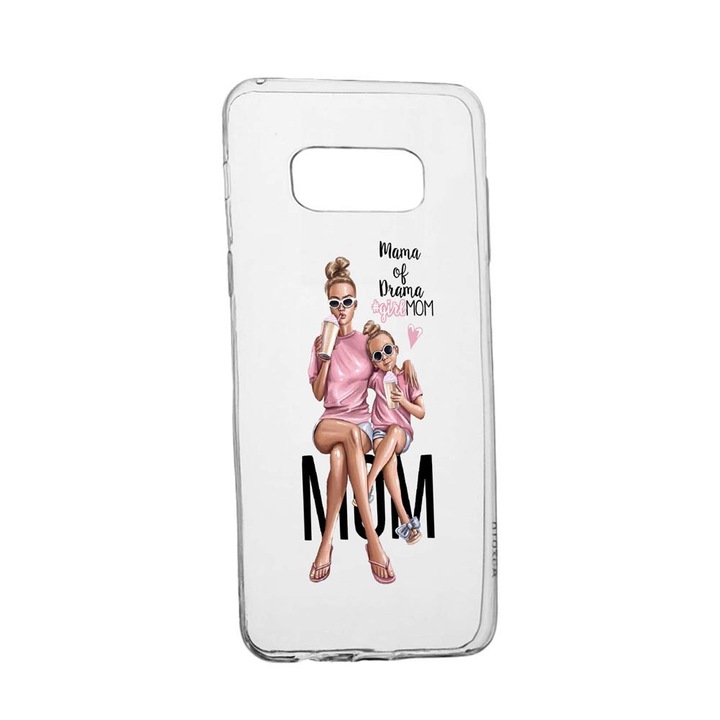 Силиконов калъф Unique за Samsung Galaxy Note 9, Girl Mom Mama of Drama, Transparent TR 558