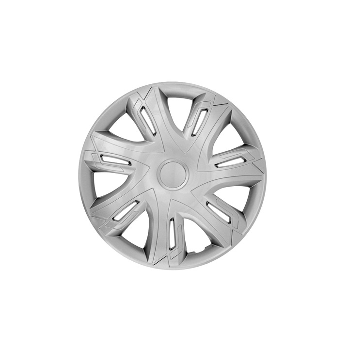 Capace Roti 4 buc NRM N-Power 15", Argintiu, plastic ABS rezistent la impact si intemperii, universale, potrivite jantelor din otel, montare usoara, compatibile cu Opel, Ford, Volkswagen, Renault