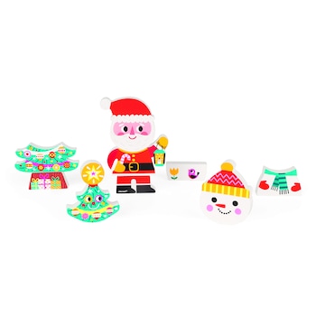 Magia Craciunului, Figurine magnetice din lemn Magia Craciunului, Figurine magnetice din lemn