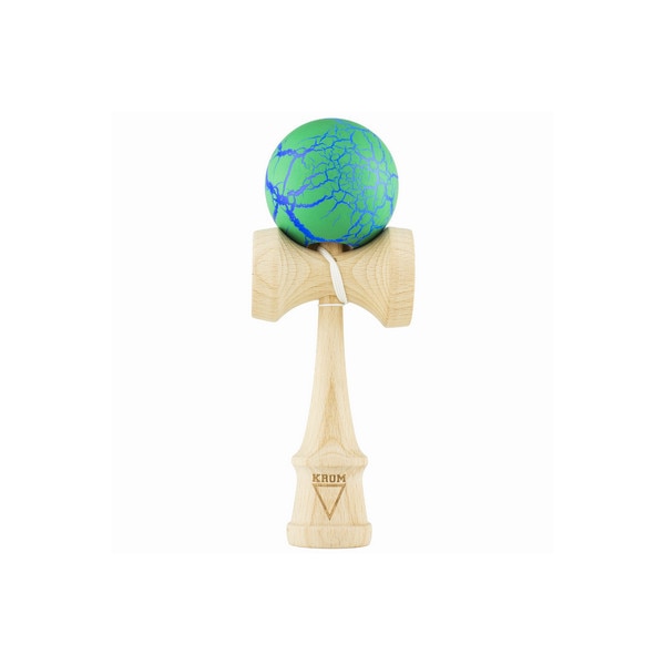 Kendama Krom Crack verde-albastru