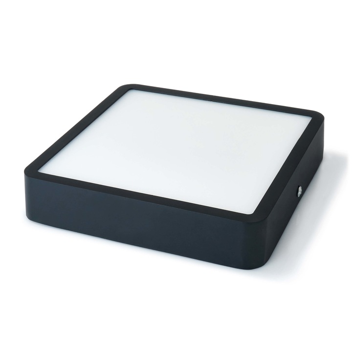 Panou LED KOLORENO, Lumina neutra 4500K, 18W, Negru