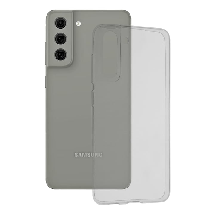 Прозрачен защитен калъф AZIAO за Samsung Galaxy S21 FE, Invisible Trend, Diamond Hexa Anti-Drop Technology, Perfect Fit, Transparent