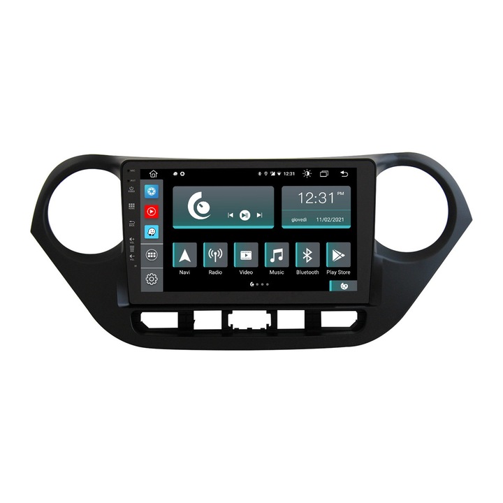 Radio auto Jf Sound pentru Hyundai I10, Touchscreen, Bluetooth, Negru