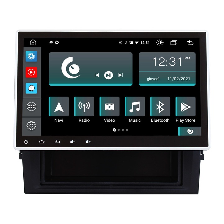 Radio auto Jf Sound pentru VW Transporter, Touchscreen, Bluetooth, Negru