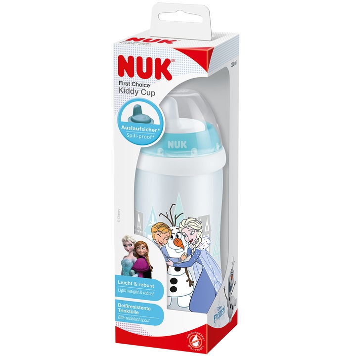 Чаша NUK, KIDDY FROZEN, Принцеси, 300 мл