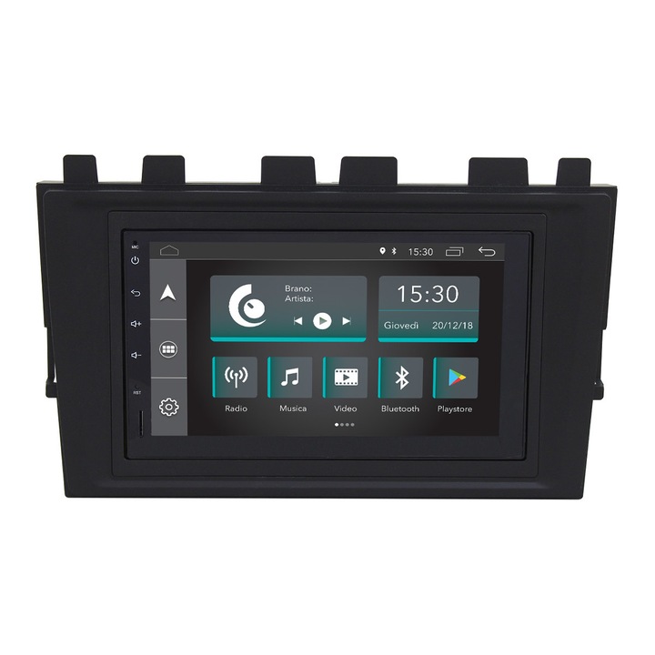 Radio auto Jf Sound pentru VW Polo, Touchscreen, Bluetooth, Negru