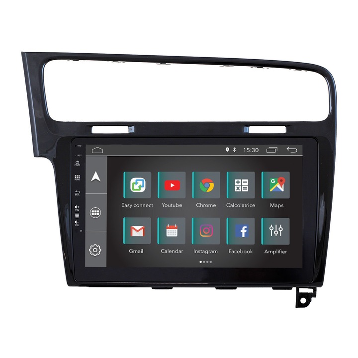 Radio auto Jf Sound pentru Golf 7, Touchscreen, Bluetooth, Negru