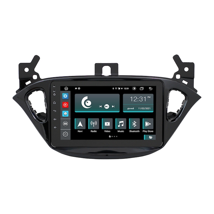 Radio auto Jf Sound pentru Opel Corsa, Touchscreen, Bluetooth, Negru