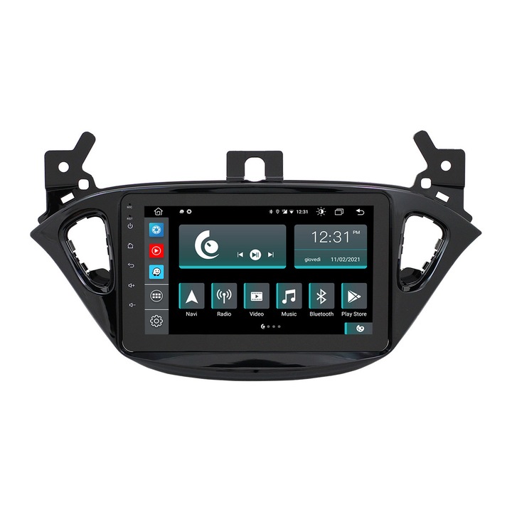 Radio auto Jf Sound pentru Opel Corsa, Touchscreen, Bluetooth, Negru