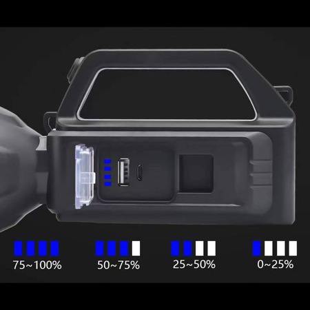 Lanterna de mana YD 899T, 20W, powerbank RUI