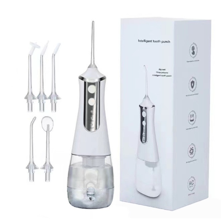 Szájöblítő, ABS, Állítható sebesség, 350ml, Fehér