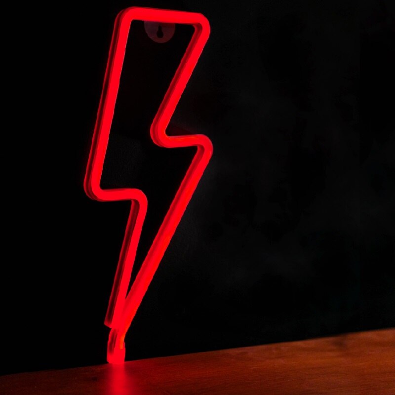 Neon decorativ LED Forever Light FLNEO6, model BOLT, Baterii