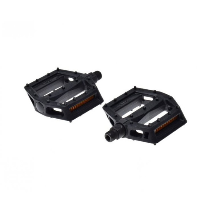 Set 2 pedale pentru bicicleta, Wellgo, din plastic, filet 9/16