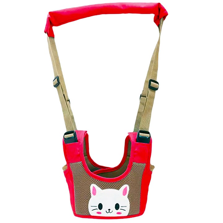 Ham premergator bebe, copii, Teox®, bumbac, adjustabil, 8-18 luni, rosu