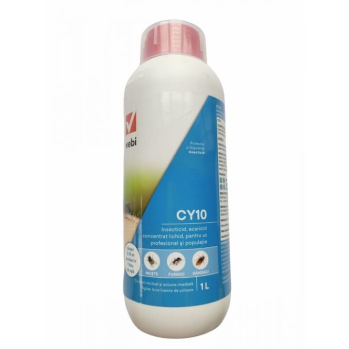 Insecticid CY 10 Vebi anti tantari, muste, paianjeni, gandaci, insecte, 1 L
