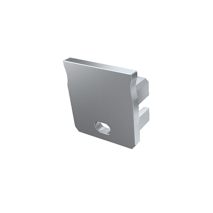 Капак с отвор за Y профил, Lumines, Пластмаса, Сребрист