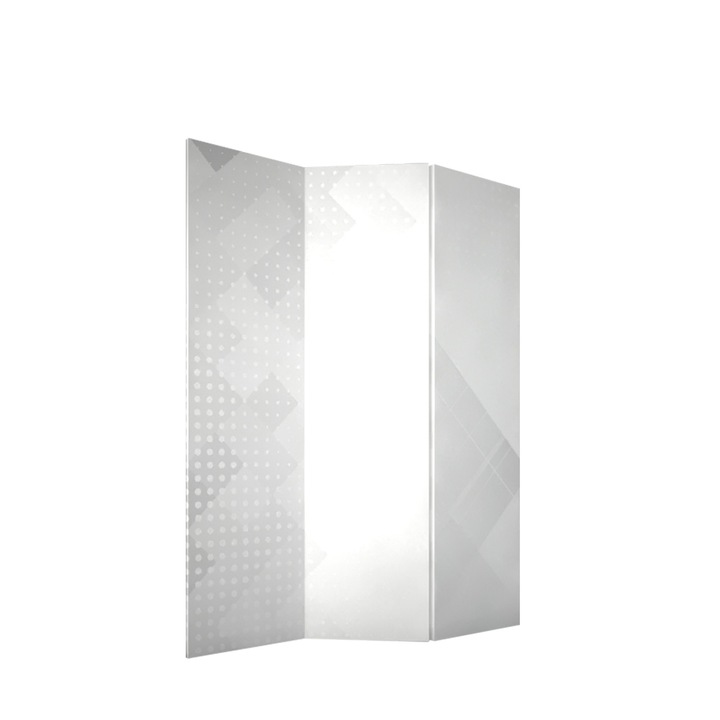 Сгъваем параван Colors of Life, Геометрични Елементи, 135 х 172 см., текстил, Двустранен печат, 3 панела