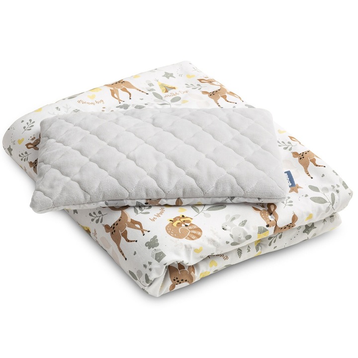 Комплект от 2 възглавници и завивка 95 х 75 см Sensillo 388465, Многоцветен