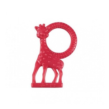 Inel dentitie Vulli, Girafa Sophie, cu aroma de vanilie, rosu Inel dentitie Vulli, Girafa Sophie, cu aroma de vanilie, rosu