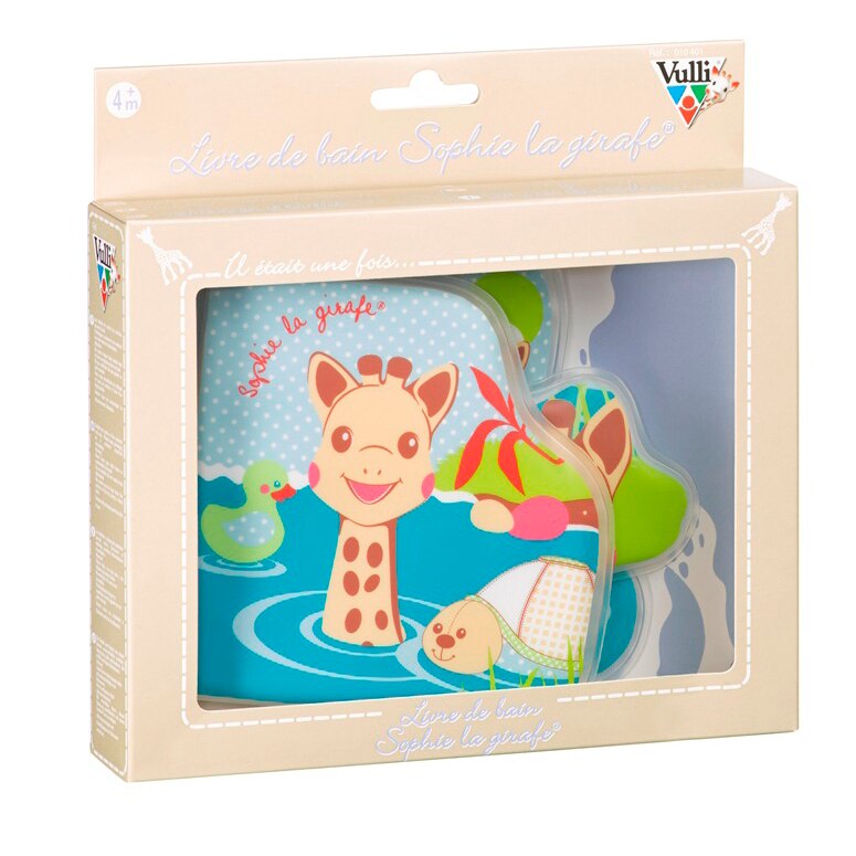 Carte pentru baie Vulli, Girafa Sophie, in cutie cadou