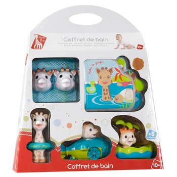 Set jucarii de baie Vulli, Girafa Sophie Set jucarii de baie Vulli, Girafa Sophie