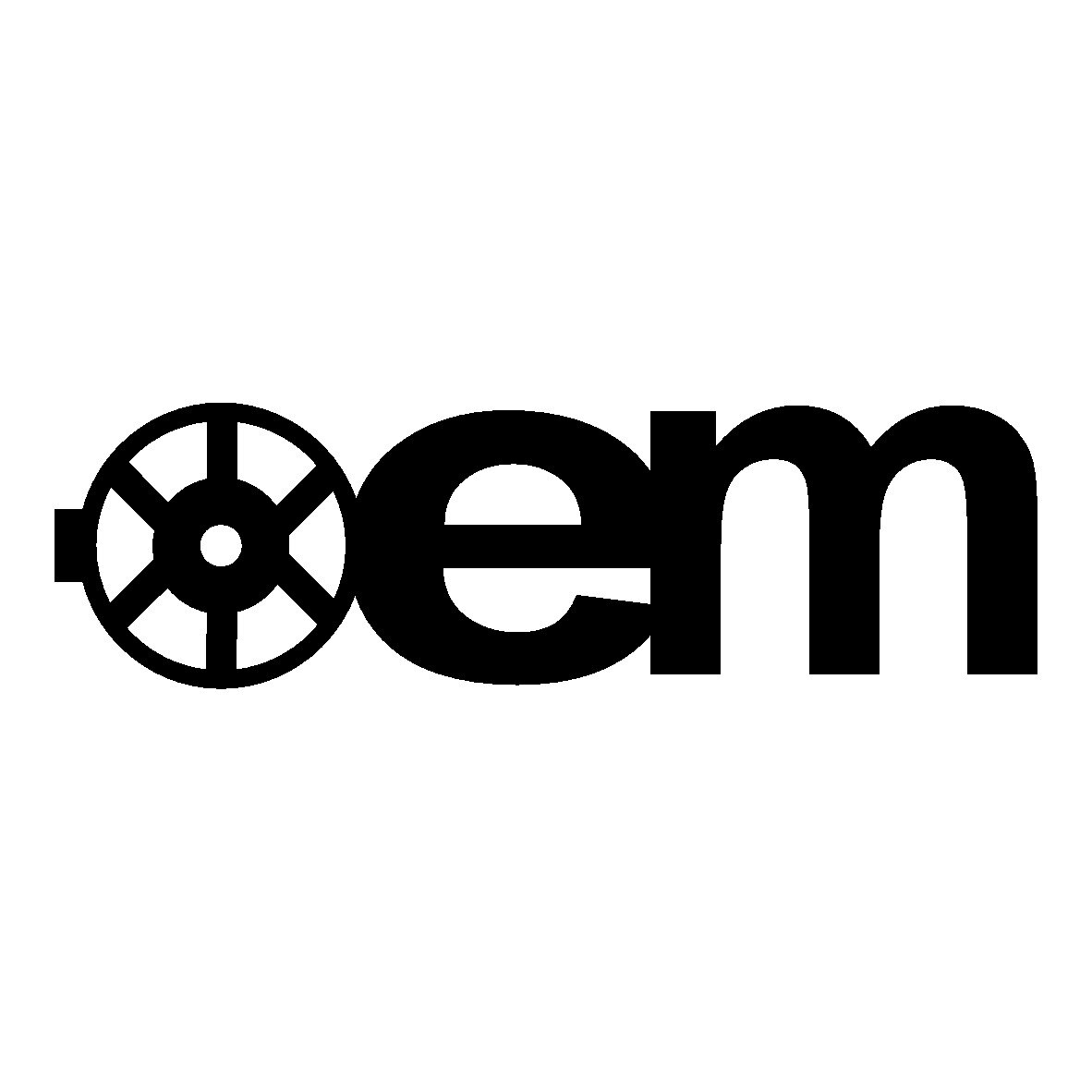 Sticker auto - OEM - Negru mat - 15 x 4.3 cm