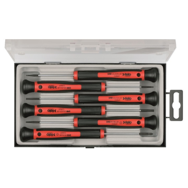 Комплект прецизни отвертки, Torx и Hex, Felo 24896156