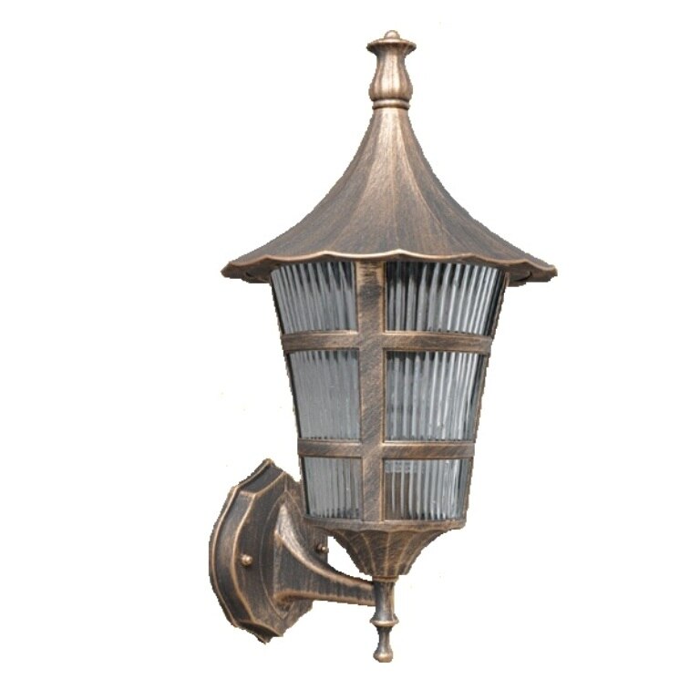 Felinar de perete RETTO E27 60W auriu antic IP44