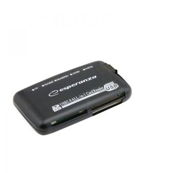 Card reader slim, All in One USB 2.0, transfer 480 MB/s, Esperanza Card reader slim, All in One USB 2.0, transfer 480 MB/s, Esperanza