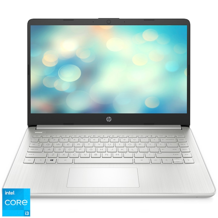 HP 14s-dq2019nh 14" FullHD laptop, Intel Core i3-1125G4, 8GB, 256GB SSD, Intel Graphics, FreeDOS, Magyar billentyűzet, Ezüst