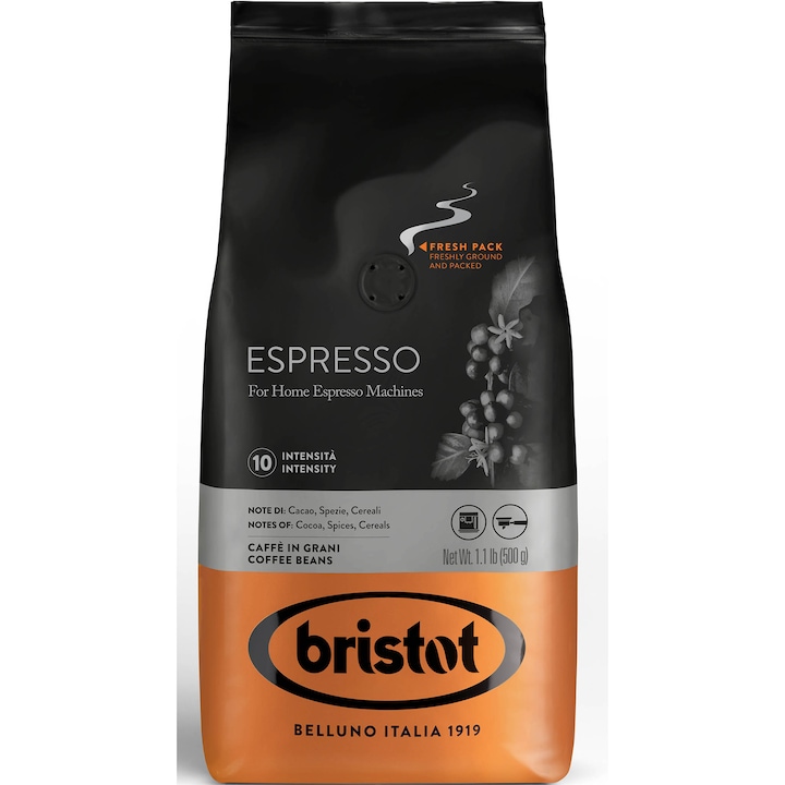 Cafea boabe Bristot espreso, 500 gr