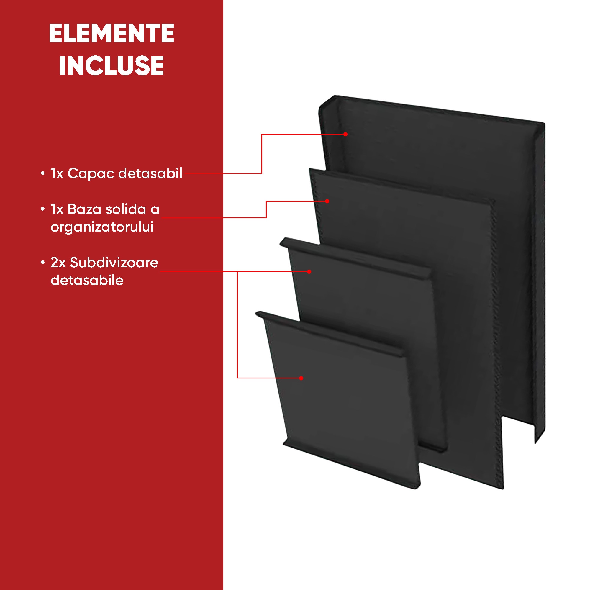 Organizator portbagaj auto Premium, multifunctional, impermeabil