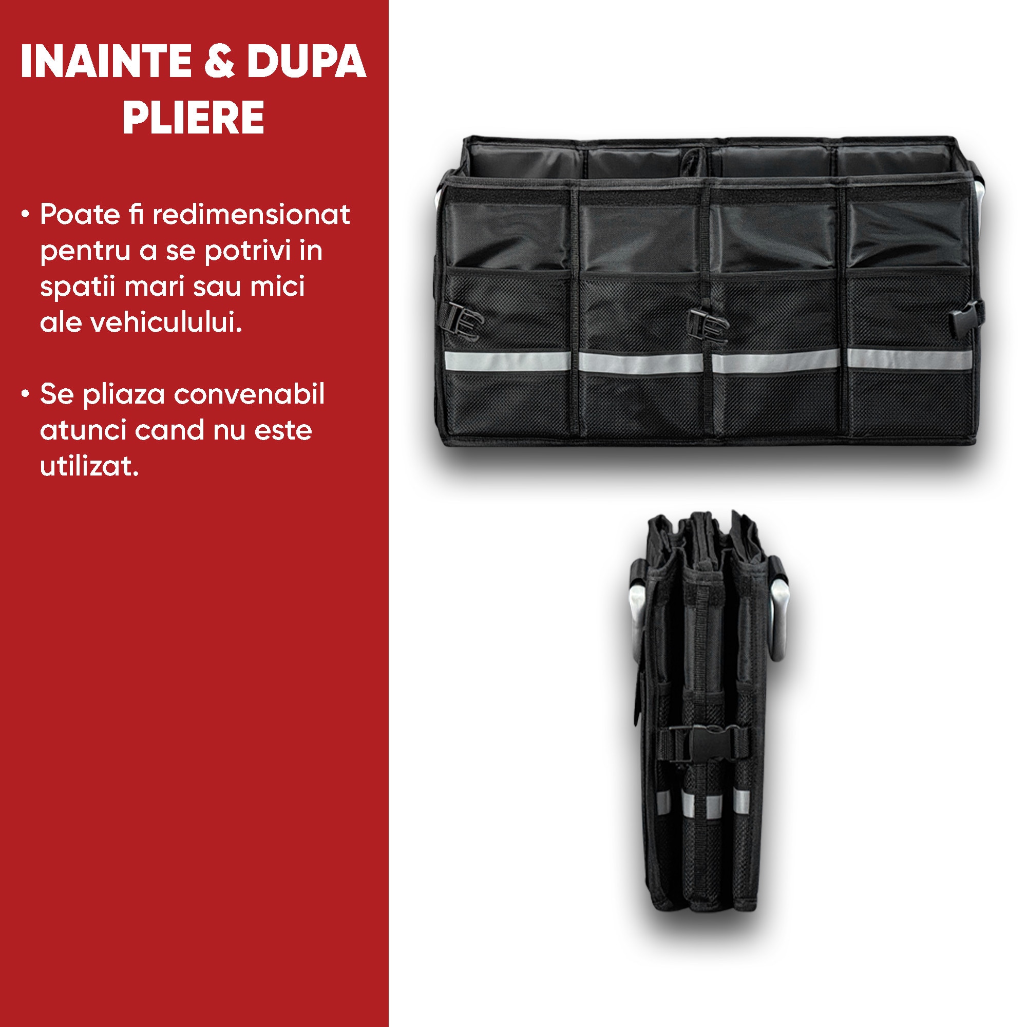 Organizator portbagaj auto Premium, multifunctional, impermeabil