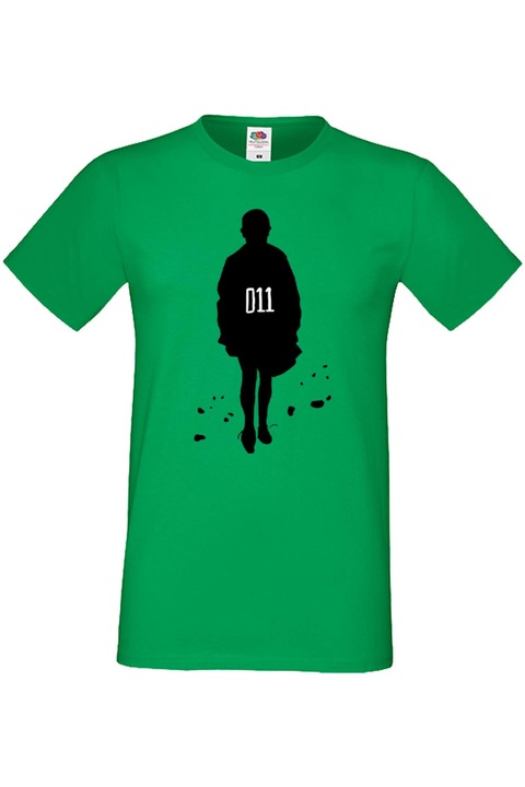 Tricou barbati Stranger Things Netflix Eleven Tralala Stranger Things Eleven 3, Verde, S