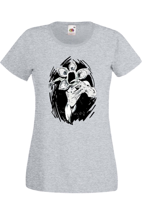 Дамска Тениска Stranger Things Netflix Странни Неща Демогоргон Eleven Demogorgon Подарък Demogorgon 1