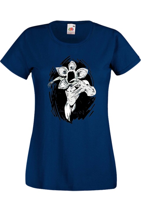 Дамска Тениска Stranger Things Netflix Странни Неща Демогоргон Eleven Demogorgon Подарък Demogorgon 1