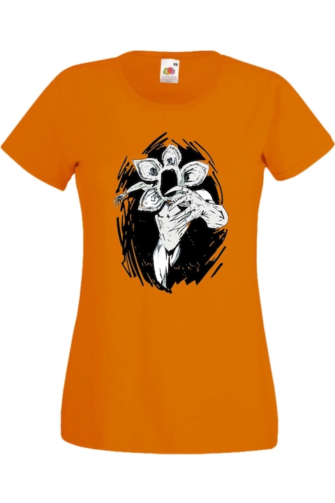 Дамска Тениска Stranger Things Netflix Странни Неща Демогоргон Eleven Demogorgon Подарък Demogorgon 1