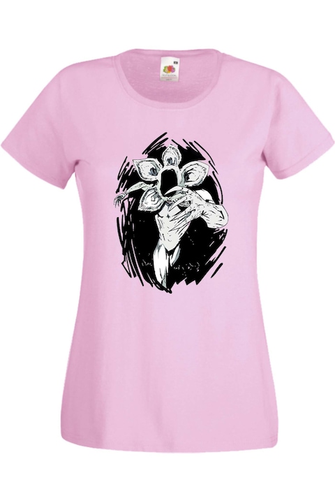 Дамска Тениска Stranger Things Netflix Странни Неща Демогоргон Eleven Demogorgon Подарък Demogorgon 1