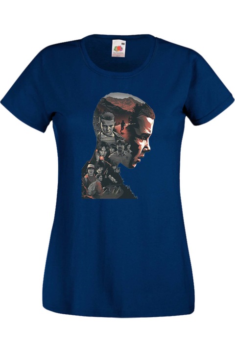 Дамска Тениска Stranger Things Netflix Странни Неща Демогоргон Eleven Demogorgon Подарък Stranger Things Eleven 1