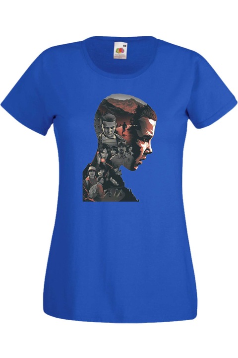 Дамска Тениска Stranger Things Netflix Странни Неща Демогоргон Eleven Demogorgon Подарък Stranger Things Eleven 1