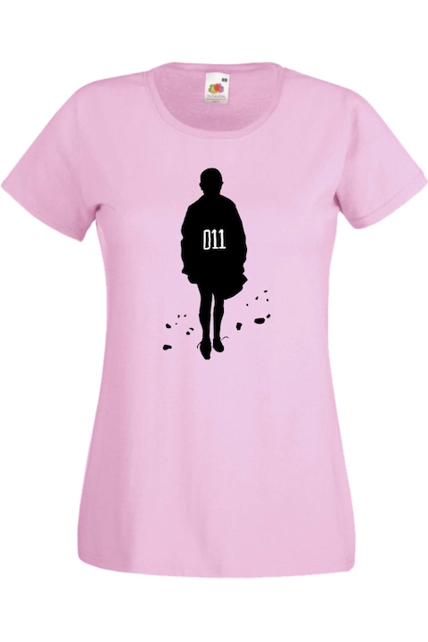 Дамска Тениска Stranger Things Netflix Странни Неща Демогоргон Eleven Demogorgon Подарък Stranger Things Eleven 3