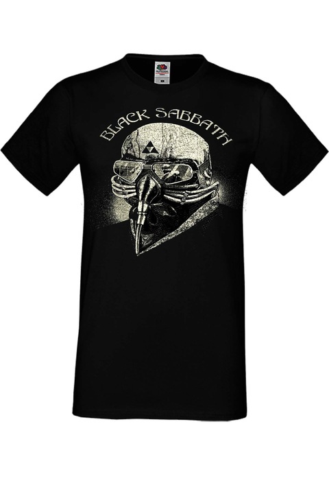 Férfi fém póló rövid ujjú fém póló fekete Sabbath Gift Black Sabbath 1, Fekete